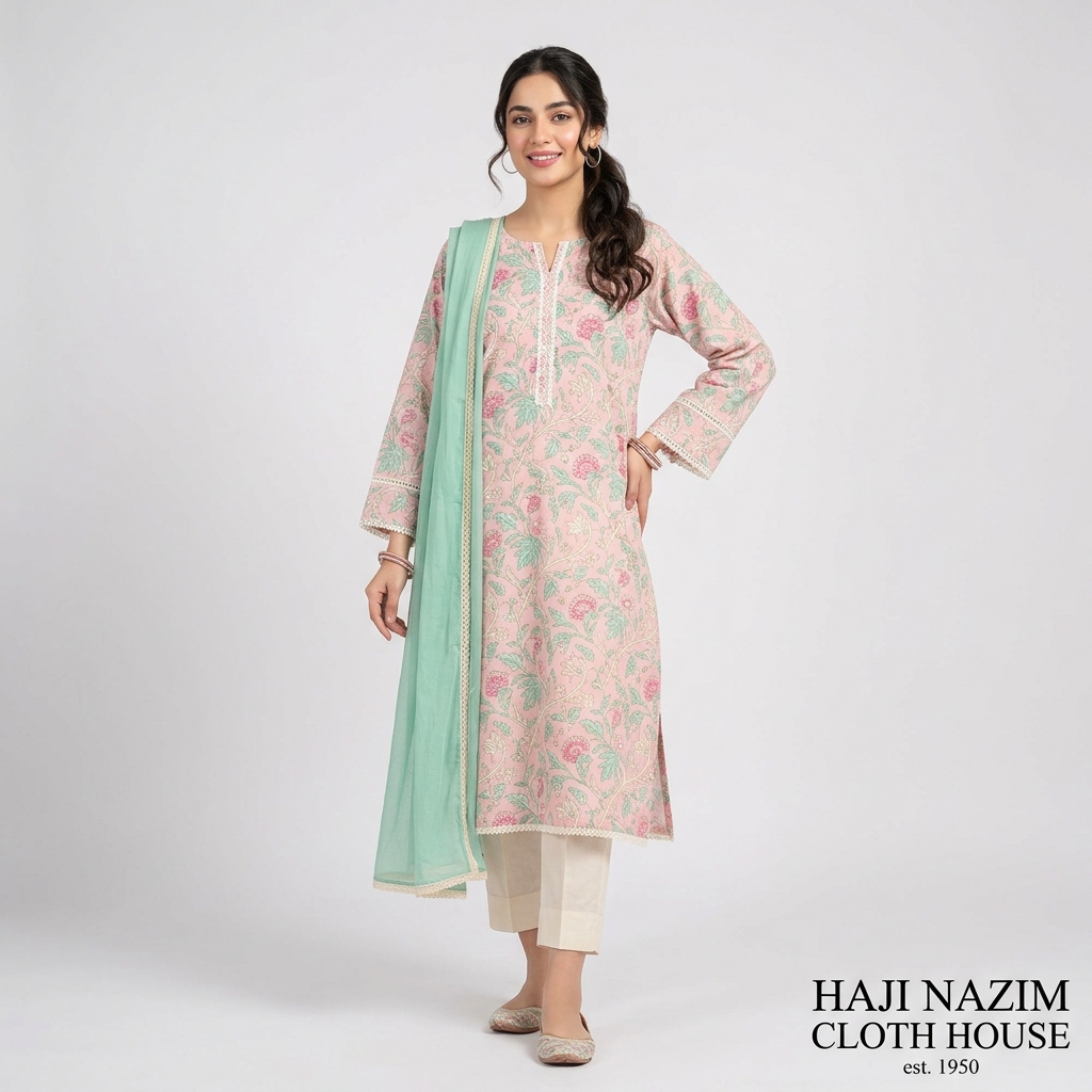 Pastel Floral Printed Kurti